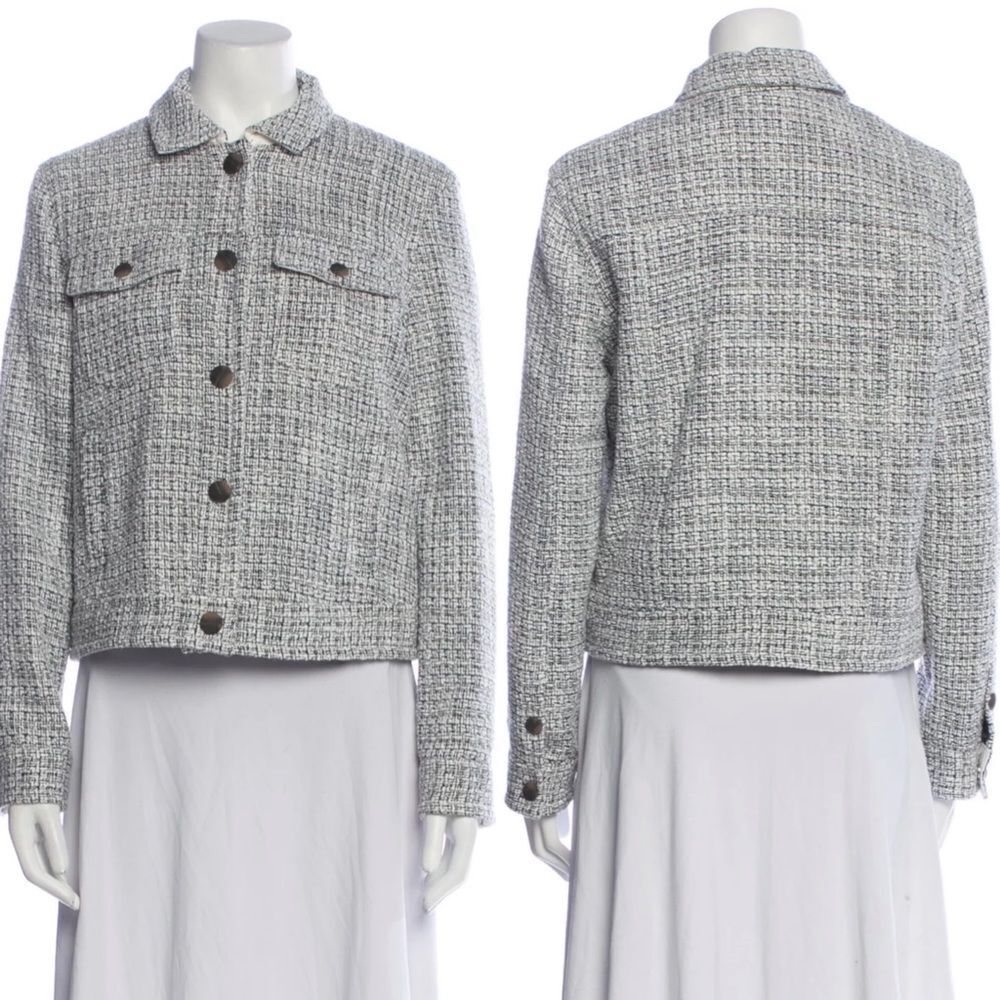 ATM Anthony Thomas melillo tweed cropped shacket - Picture 2 of 11
